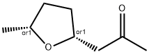 2-Propanone, 1-(tetrahydro-5-methyl-2-furanyl)-, cis- (9CI) Struktur