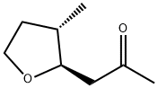 2-Propanone, 1-(tetrahydro-3-methyl-2-furanyl)-, trans- (9CI) Struktur