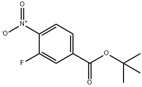 TERT-BUTYL 3-FLUORO-4-NITROBENZOATE Structure