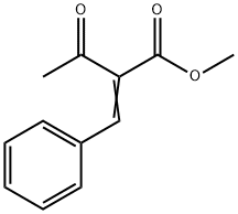 Butanoic acid, 3-oxo-2-(phenylmethylene)-, methyl ester Struktur