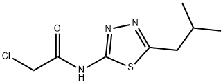 2-CHLORO-N-(5-ISOBUTYL-[1,3,4]THIADIAZOL-2-YL)-ACETAMIDE Struktur