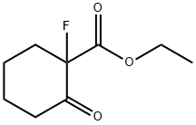 CYCLOHEXANECARBOXYLIC ACID, 1-FLUORO-2-OXO-, ETHYL ESTER Struktur