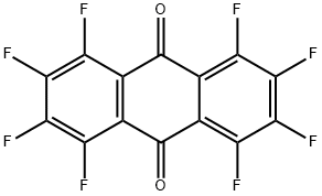 Octafluoro-9,10-anthraquinone Struktur