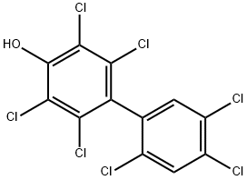 4HYDROXY2234556HEPTACHLOROBIPHENYL Struktur