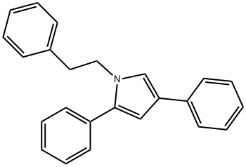 1-Phenethyl-2,4-diphenyl-1H-pyrrole Struktur