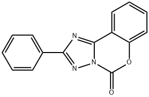 2-phenyl-1,2,4-triazolo(1,5-c)(1,3)benzoxazin-5-one Struktur