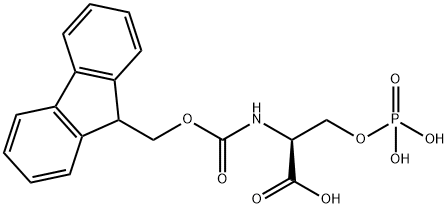 FMOC-SER(PO3H2)-OH Struktur