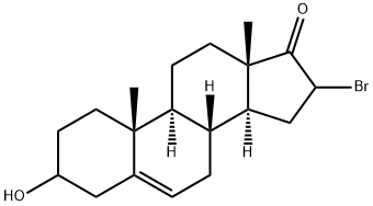 (3S,10R,13S,14S,16R)-16-BROMO-3-HYDROXY-10,13-DIMETHYL-3,4,7,8,9,10,11,12,13,14,15,16-DODECAHYDRO-1H-CYCLOPENTA[A]PHENANTHREN-17(2H)-ONE Struktur