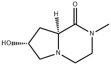 Pyrrolo[1,2-a]pyrazin-1(2H)-one, hexahydro-7-hydroxy-2-methyl-, (7R-cis)- (9CI) Struktur