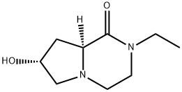 Pyrrolo[1,2-a]pyrazin-1(2H)-one, 2-ethylhexahydro-7-hydroxy-, (7R-cis)- (9CI) Struktur