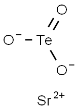 STRONTIUM TELLURITE Struktur