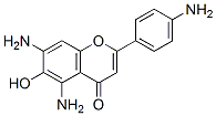 6-hydroxy-4',5,7-triaminoflavone Struktur