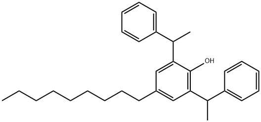 4-nonyl-2,6-bis(1-phenylethyl)phenol  Struktur