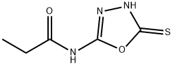 Propanamide,  N-(4,5-dihydro-5-thioxo-1,3,4-oxadiazol-2-yl)- Struktur