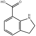 1H-INDOLE-7-CARBOXYLIC ACID,2,3-DIHYDRO- Struktur