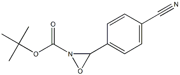 2-Oxaziridinecarboxylic acid, 3-(4-cyanophenyl)-, 1,1-diMethylethyl ester Struktur