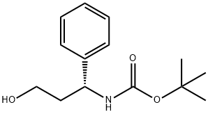 (R)-N-BOC-3-AMINO-3-PHENYL-PROPAN-1-OL
 Struktur