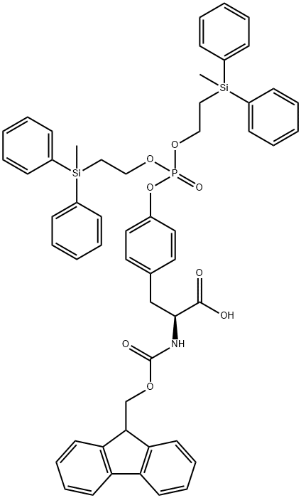 FMOC-TYR(PO3(MDPSE)2)-OH Struktur