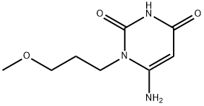 2,4(1H,3H)-PYRIMIDINEDIONE, 6-AMINO-1-(3-METHOXYPROPYL)- Struktur