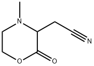 3-Morpholineacetonitrile,4-methyl-2-oxo-(9CI) Struktur