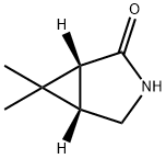 3-Azabicyclo[3.1.0]hexan-2-one,6,6-dimethyl-,(1R-cis)-(9CI) Struktur