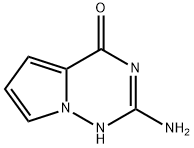 Pyrrolo[2,1-f][1,2,4]triazin-4(1H)-one, 2-amino- (9CI) Struktur