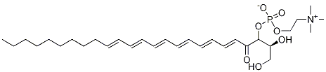 2-Docosahexaenoyl-sn-glycero-3-phosphocholine Struktur