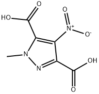 1-Methyl-4-nitro-1H-pyrazole-3,5-dicarboxylic acid Struktur