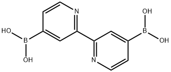 Boronic acid, [2,2'-bipyridine]-4,4'-diylbis- Structure