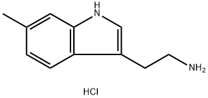 6-METHYLTRYPTAMINE HYDROCHLORIDE Struktur