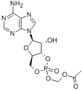 ADENOSINE 3',5'-CYCLIC MONOPHOSPHATE ACETOXYMETHYL ESTER Struktur