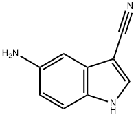 5-AMINO-3-CYANOINDOLE Structure