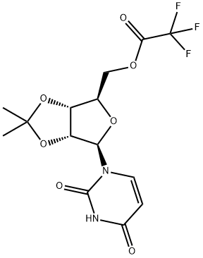 2'-O,3'-O-Isopropylideneuridine 5'-(trifluoroacetate) Struktur