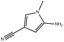 1H-Pyrrole-3-carbonitrile,5-amino-1-methyl-(9CI) Struktur