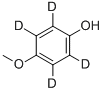 4‐メトキシフェノール‐2,3,5,6‐D4 化學(xué)構(gòu)造式