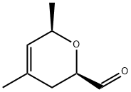 2H-Pyran-2-carboxaldehyde, 3,6-dihydro-4,6-dimethyl-, cis- (9CI) Struktur