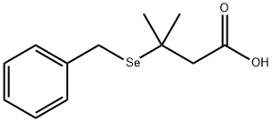 3-(Benzylseleno)-3-methylbutyric acid Struktur