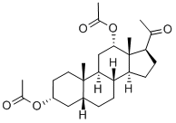 3-ALPHA,12-ALPHA-DIACETOXYPREGNAN-20-ONE Struktur