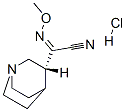 1-Azabicyclo(2.2.2)octane-3-acetonitrile, alpha-(methoxyimino)-, monohydrochloride, (R-(Z))-, 159912-58-0, 結(jié)構(gòu)式