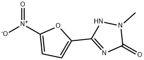 2-Methyl-5-(5-nitro-2-furanyl)-1H-1,2,4-triazol-3(2H)-one Struktur