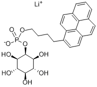 1-PYRENEBUTYL MYO-INOSITOL 1-PHOSPHATE*L ITHIUM Struktur