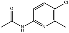 2-Acetamido-5-Chloro-6-Picoline Struktur