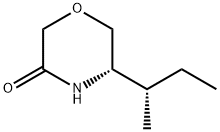 (5S)-5-[(1S)-Methylpropyl]-morpholin-3-one Struktur