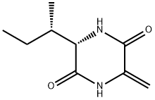 2,5-Piperazinedione,3-methylene-6-(1-methylpropyl)-,[S-(R*,R*)]-(9CI) Struktur