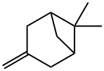 6,6-Dimethyl-3-methylenebicyclo[3.1.1]heptane Struktur