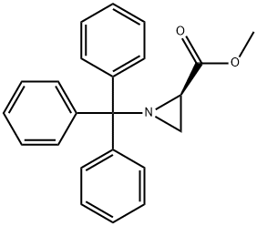 METHYL (R)-1-TRITYL-2-AZIRIDINECARBOXYLATE Struktur