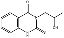 3-(2-HYDROXYPROPYL)-2-MERCAPTOQUINAZOLIN-4(3H)-ONE Struktur