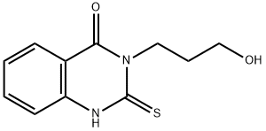 3-(3-HYDROXYPROPYL)-2-MERCAPTOQUINAZOLIN-4(3H)-ONE Struktur