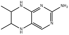 2-Pteridinamine,1,5,6,7-tetrahydro-6,7-dimethyl-(9CI) Struktur