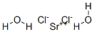 Strontium chloride (SrCl2), dihydrate Struktur